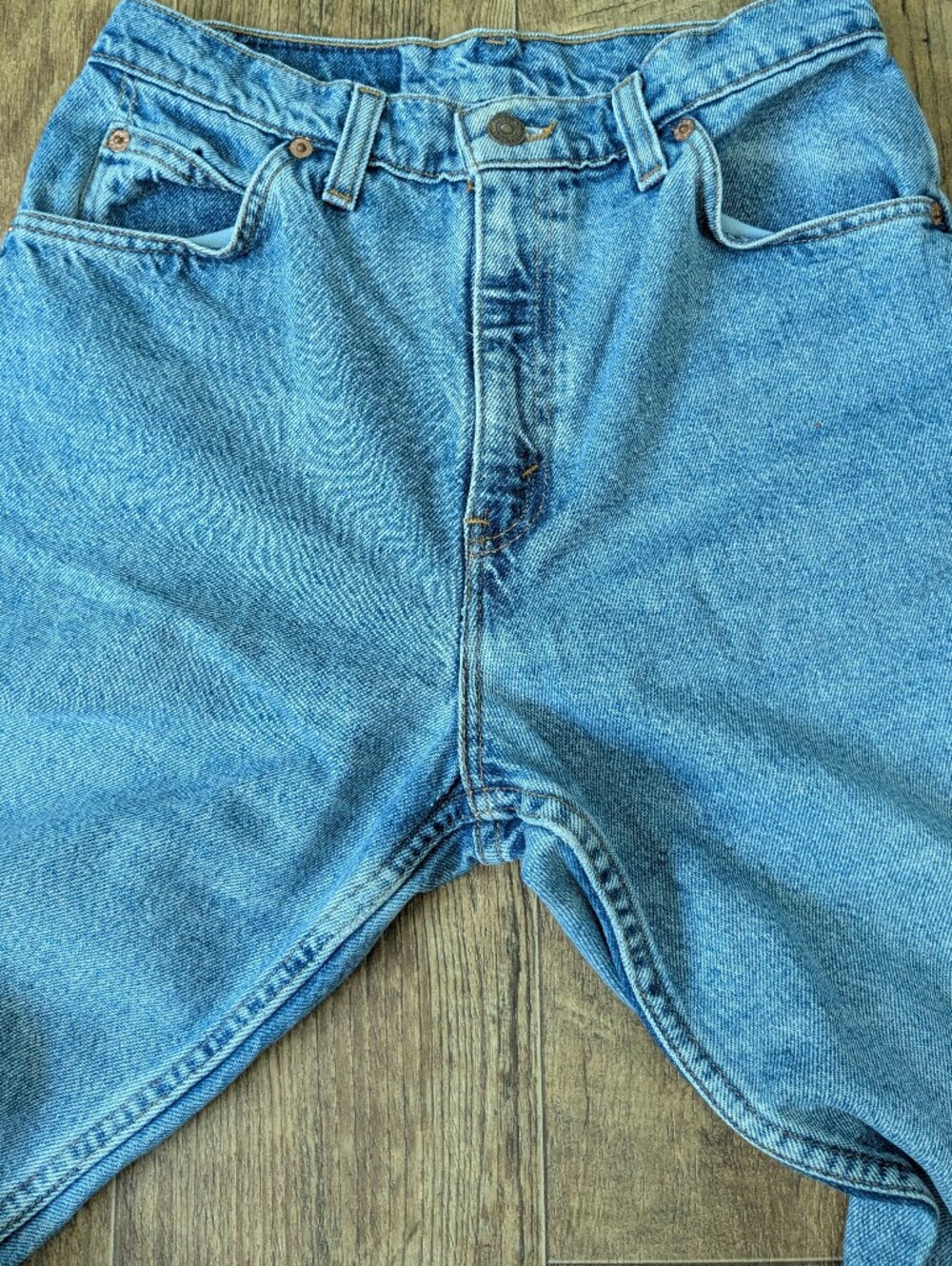 Vintage Levis 90s 951 Relaxed Tapered Fit Made In USA Cotton Denim Jeans Size 6 - Picture 11 of 12